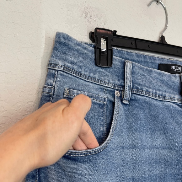 Hudson Los Angeles Jeans Women's Size 12 Blue Straight Leg Medium Wash - Picture 4 of 14